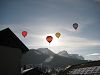 Throughout February there is the Les Carroz hot-air balloon festival - spectacular!
